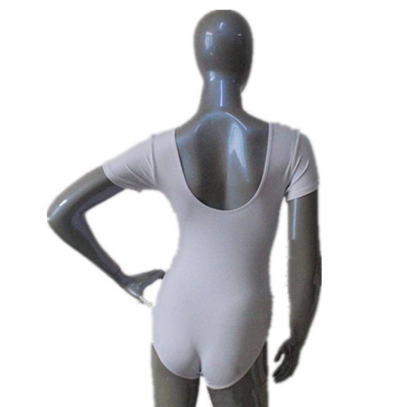 Hvit Kortermet Leotard Bomull