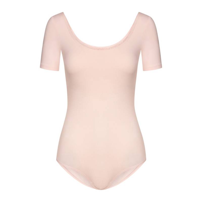Rosa kortermet leotard fra Rumpf