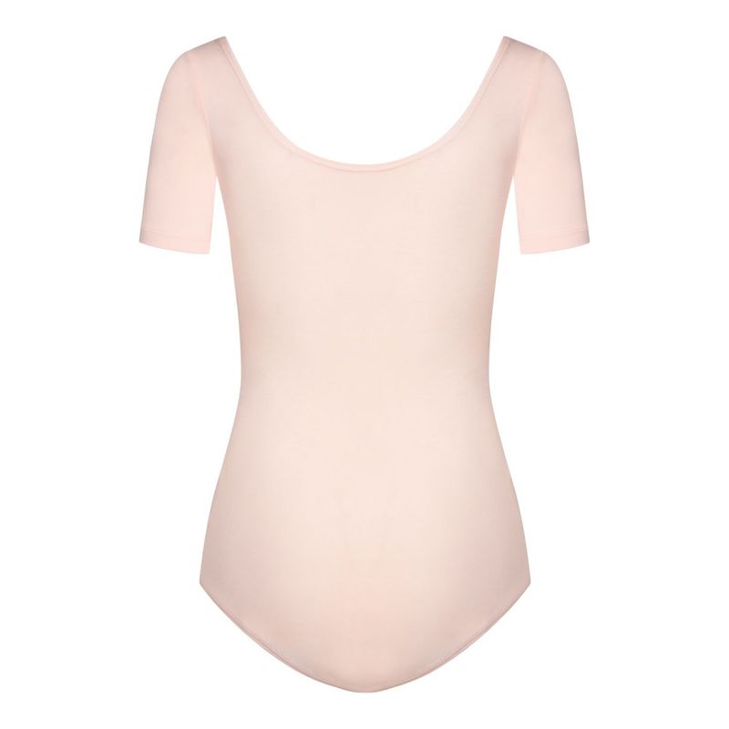 Rosa kortermet leotard fra Rumpf